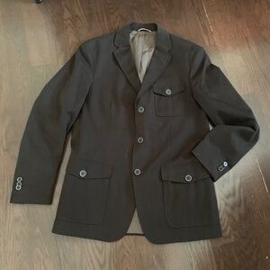 Massimo Dutti men's cotton twill blazer